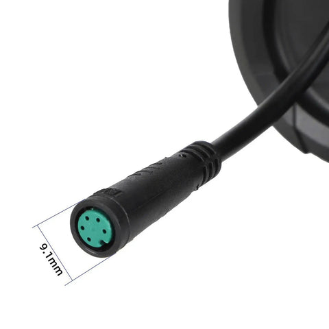 Close-up of connector for Locking LCD Scooter Dashboard With Speedometer Battery Gauge And Brushless Controller For Kukirin M4Max Electric Scooters