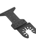 Close-up of a blade from the Fifteen Piece Oscillating Saw Blade Set With 44mm Plunge Cut High Carbon Steel Depth Scales For Wood Plastic Soft Metal