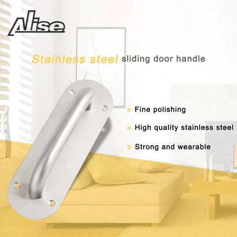 8 Inch Gate Handle Door Pull And Push Plate For Outdoor Gate Fence Garage Doors Plastic Aluminum Fire Doors French Doors Stainless Steel Brushed Nickel With Built To Last Stainless Construction And A Smooth Hand Brushed Finish For Easy Pull And Push