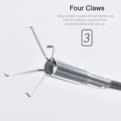 Flexible 24 Inch Four Claw Plumbing Grabber Tool Reach Reacher For Sinks Drains Toilet And Tight Spaces, Bendable Hose Pickup Tool For Litter And Small Items, Home Repair