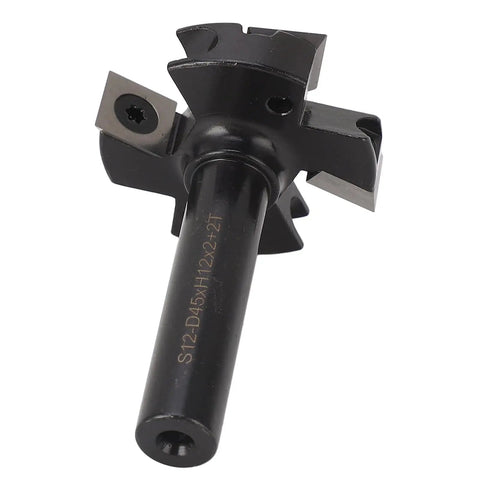 Beefy Slab Flattening Router Bit With One And Three Quarters Inch Diameter Heavy Duty Planer Bit Indexable Blade Vise And 4 Flute Blades Locking System