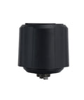 Heavy Duty Oil Mist Filter For Vacuum Pump and Freeze Dryer Exhaust with M30X1.5 threaded mount in black casing.