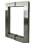 Slick Six Inch Nickel Shower Door Handle For Glass Doors Kickass Heavy Duty Stainless Steel Grip with sleek design featured.