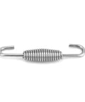 QWORK stainless steel motorcycle exhaust pipe spring with swivel-hook ends, 68mm length