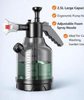 Badass Foam Cannon Pressure Sprayer With Ergonomic Car Wash Soap Dispenser, 2.5L tank and spray nozzle for effective cleaning.