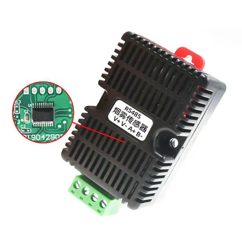 Indoor Din Rail Smoke Detector Transmitter With RS485 Link And Dual Thermal Infrared Sensors That Are Hella Reliable for wall mount setups, showing detailed circuitry.