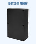 Bottom view of Rock Solid Ip65 Waterproof Project Box Abs Plastic Electronic Enclosure Tough As Nails Junction Case for wet weather.