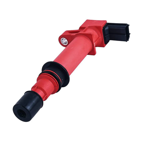Front view of red ignition coil from Six Pack Ignition Coils for 3.7L V6 Fits 2002-2008 Jeep Grand Cherokee Liberty Commander 2002-2008 Ram 1500