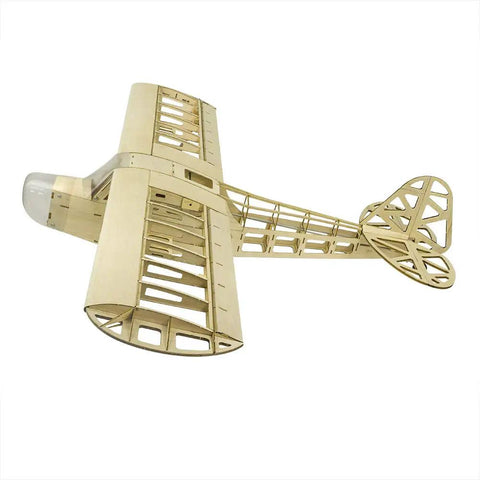 1200mm Wingspan Piper Cub RC Airplane Kit For Beginners DIY Balsa Wood Model with Easy To Fly Stability, top view of airframe