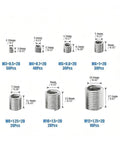 M3 To M12 Wire Thread Insert Kit With 200 Pcs Stainless Steel For Screw Hole Repair And Thread Reinforcement Plus Easy Install Tools sizes and counts