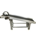 Electric Plane Ramp Conveyor Machine With PVC Belt 59 Inch Long And 11.8 Inch Wide Height Adjustable From 19.6 To 31.5 Inches 110V 120W