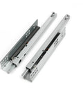 Heavy Duty Under Mount Drawer Slides Single Extension Model Running Hella Smooth With No Sweat Assembly For Furniture Projects Crafted For Serious Long Term Use Exactly 500 Mm In Length showing metal rails.