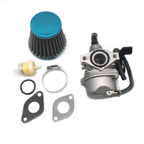 Gasket With Air Filter Kit Fits PZ19 50cc 70cc 90cc 110cc 125cc ATV Dirt Bike Go Kart Motorcycle Racing Replacement displayed parts