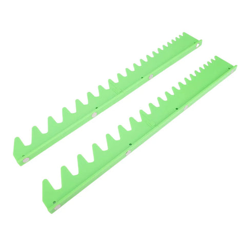 Magnetic Wrench Organizer Rail Set Holder For Toolbox Holds 20 Tools Compact Plastic Rack For All Types Green Garage Pro Tool Storage