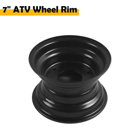 7 Inch ATV Wheel Rim That's Ready For 16x8-7 Tire, 3 Lug Mount, 78mm Center Hub, Heavy Duty Alloy Rim for Off Road Adventures