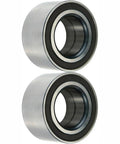 Front Wheel Bearing Replacement Kit 2 Pack For Ford Transit Connect 1.6L FWD 2014 2015 2016, Ford Escape 2.0L AWD 2013 2014 2015 2016 2017 2018, Lincoln MKC AWD 2.0L and 2.3L 2015 2016 2017 2018 shown in silver metal finish.