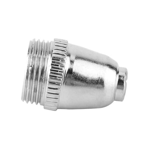Jiawu Plasma Cutter Consumables Kit With 90 Pieces Featuring 35 Electrodes 35 Nozzles Plus 20 Ceramic Cups, metallic nozzle close-up.