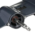Close-up of Dead Reliable Long Shaft Lower Unit Assembly for 25 and 30 Horsepower Two Stroke Outboards, showing gear housing.