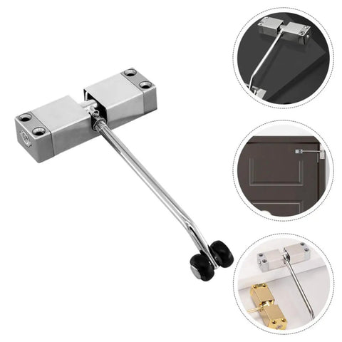 Automatic Door Closer For Home And School With No Fuss Install Self Closing Door Hardware In Aluminum Alloy And Cold Rolled Steel