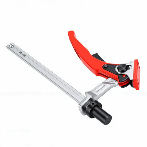 Heavy Duty Bench Dog Clamp Five Eighth Inch Hold Down Ratchet Clamp with Jaws for woodworking MFT table routing and sanding