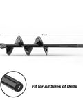 2 Inch Diameter 9 Inch Length Auger Drill Bit For Fast Planting In The Garden Spiral Planter With Hex Drive Digger Alloy Build