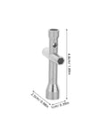 Top Tier Mini RC Wrench Equipped With M2 M2.5 M3 Cross Socket Configurations For Quick Fixes And Absolute No Sweat Scale Model Assembly That Really Hits Different, compact silver tool, 4.8cm height.