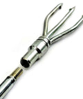 Galvanized 3 Prong Flat Trident For Spearfishing Freediving And Scuba Diving, 6mm Thread For Polespears Hawaiian Slings And Speargun Shafts