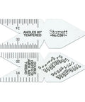 Center Gage For American Standard 60 Degree Thread Forms, Sturdy Steel Construction, Accurate Angle Measurements, front view