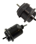 Front And Rear Hydraulic Engine Motor Mount Kit For Buick Enclave Gmc Traverse Acadia 2009 To 2017, black rubber mounts.