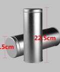 Hella Smooth 2 Pack Smokeless Moxibustion Extinguisher Tube Crafted Tough For Zero Drama Traditional Wellness Therapy And Reliable Portable Fire Safety You Can Trust In Any Situation Today, silver steel tubes, 22.5 cm height, 6.5 cm diameter.