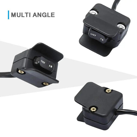 Heavy Duty 12V Winch Switch With Mounting Bracket Featuring Thumb Control Rocker For Atv Utv And 4 Wheeler multi-angle view