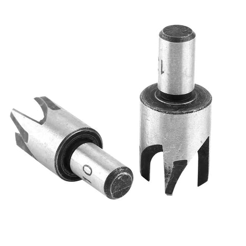 Top Shelf 8 Piece Wood Plug Cutter And Tapered Drill Bit Set Built Tough From Carbon Steel With Slick Titanium Coating, two metal tapered drill bits