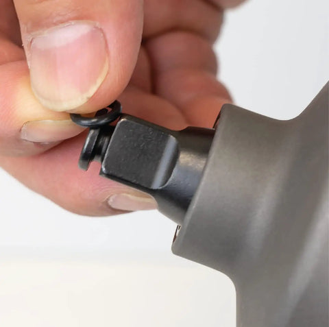 Attaching ring from One Half Inch Impact Wrench Socket Retainer Ring Kit With O Ring, Ten Sets For One Half Inch Square Drive Tools, Compatible With IR231 IR2135TiMAX And Chicago Pneumatic, Not For IR2235TiMAX, Includes Anvil Retaining Ring Install Tool And Bonus C Clip.