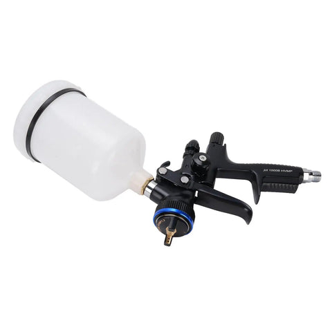 Top Shelf HVLP Paint Sprayer With Stainless Steel Nozzle And 600ml Cup, featuring a steel tip and adjustable flow control.