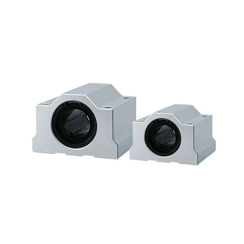 4 Pack Aluminum Linear Motion Ball Bearing Sliding Bushing Block Shaft Guide showing two sizes, designed for stable movement in CNC builds.