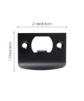 4 Pack Door Latch Backplates And Deadbolt Frame Filler Back Plate Universal Round Lip Black Restorer For Exterior Doors