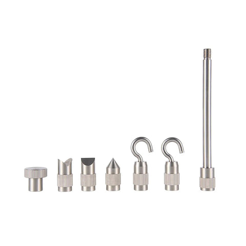 Digital Force Gauge With Push Pull Tester Real Time And Peak Value Readouts Three Units N Kg Lb 100 Kgf Range 980 N 220 Lbf High Accuracy Within Zero Point Five Percent Of Full Scale Plus One Digit Auto Power Off. metal test tips and hooks set