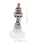 Close-up of 8 Pcs Heavy Duty Pneumatic Suction Cup Vacuum Gripper Set For Industrial Manipulator Arms with spring and fittings.