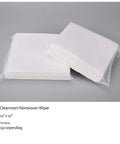 Cleanroom nonwoven wipes, 12x12 in, cellulose/polyester blend; two bags shown (150 wipes each)