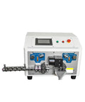 Auto Cable Cutting And Stripping Machine High Precision Coated Slitter Stripper with user-friendly control panel and automated design.