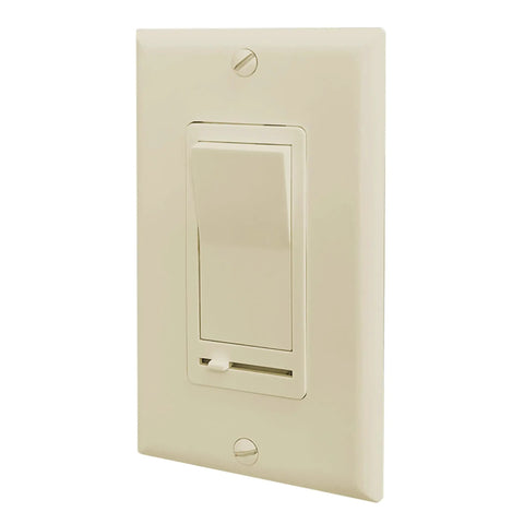 LED Slide Dimmer Rocker Switch For No Fuss Easy Install 3 Way Or Single Pole Ivory Finish 600W Incandescent Max 150W dimmer switch