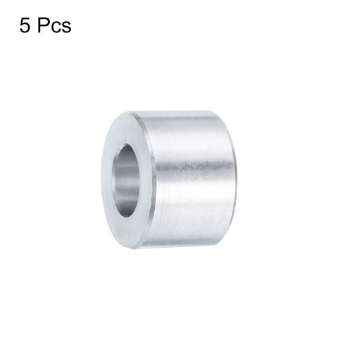 Aluminum Spacer 5 Piece Set With 3/8 Inch Bore, 3/4 Inch Outer Diameter, 1/2 Inch Length Standoff Bushing For 3/8 Inch Screws