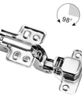 Cabinet Door Damping Hydraulic Buffer Quick Release Hinge, cold rolled steel, 98-degree angle, durable for cabinets, wardrobes, closets
