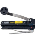 Armored And BX Cable Cutter 53725 That Cuts Up To Three Eighths Inch Armored Cable Including BX AC MC MCAP Greenfield With Storage Case And Extra Blades Adjustable Depth To Prevent Cable Nicks Klein Tools, side view