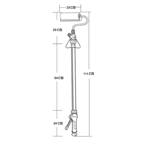 Game Changing Electric Paint Roller Brush With Long Extension Rod Auto Feed System for effortless wall and ceiling painting diagram.