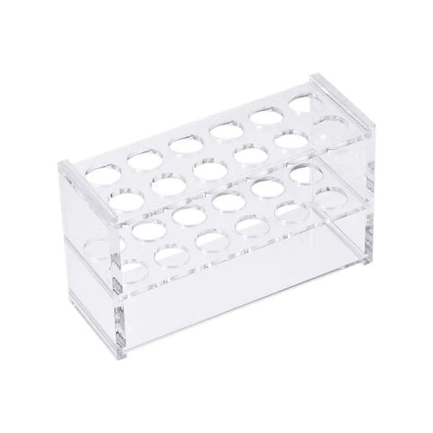 Clear Acrylic Test Tube Holder Lab Stand Rack With 2 By 6 Wells For 13 16Mm 10Ml Centrifuge Tubes Space Saving Lab Organizer