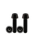 Black Titanium M4 Socket Head Cap Screws Set For Bike Stem 6Al4V Grade 5 Lightweight Bolts With Superior Strength And Corrosion Resistance