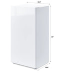 Stay Frosty With This Hella Reliable 17 Cubic Foot Upright Convertible Fridge Freezer Garage Ready Dorm Cooler side view dimensions