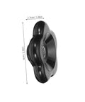 2 Pack Outdoor Faucet Spigot Handle Replacement 60mm Bakelite Butterfly Valve Handwheel With 7x7mm Square Hole For Hose Bib