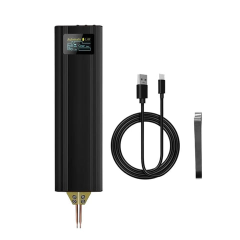 80 Tooth Adjustable DIY Mini Spot Welder With Digital Display Portable Handheld Welding Tool For Precise Spot Welds On Metal with accessories